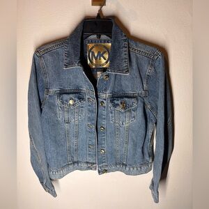Michael Kors Gold Logo Denim Jacket